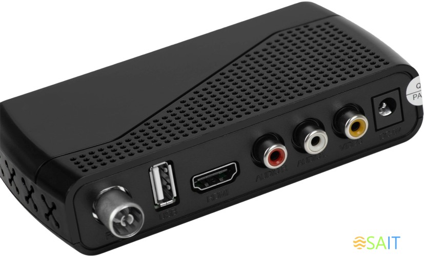 Ресивер DVB-T2 Hyundai H-DVB500 черный