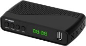 Ресивер DVB-T2 Hyundai H-DVB500 черный
