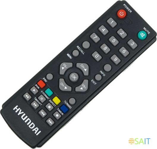 Ресивер DVB-T2 Hyundai H-DVB500 черный