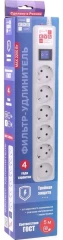 Сетевой фильтр Powercube SPG(5+1)-B-15 5м (6 розеток) серый (коробка)