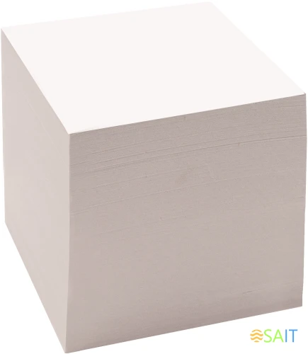 Блок для записей бумажный Silwerhof Eco Эконом 90x90x90мм 60г/м2 70% белый