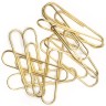 Скрепки Silwerhof 491035 металл 33мм золотистый (упак.:100шт) картонная коробка