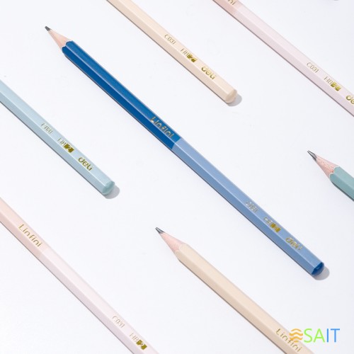 Набор карандашей ч/г Deli EC031-HB Linfini HB шестигран. ассорти (12шт)