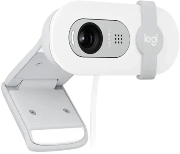 Камера Web Logitech HD Webcam Brio 100 белый 2Mpix (1920x1080) USB-A с микрофоном (960-001618)