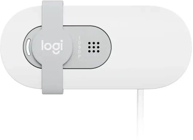 Камера Web Logitech HD Webcam Brio 100 белый 2Mpix (1920x1080) USB-A с микрофоном (960-001618)