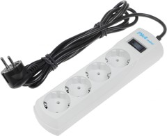 Сетевой фильтр Pilot mini 3м (4 розетки) белый (коробка)