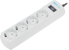 Сетевой фильтр Pilot mini 3м (4 розетки) белый (коробка)