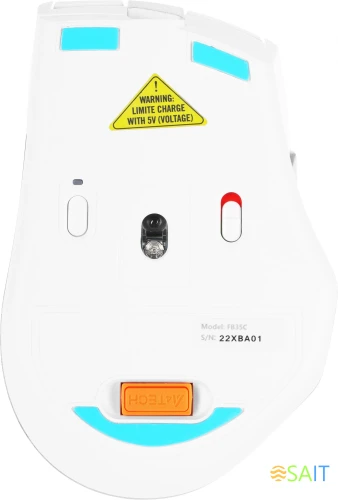 Мышь A4Tech Fstyler FB35C белый оптическая 2000dpi беспров. BT/Radio USB 6but (FB35C ICY WHITE)