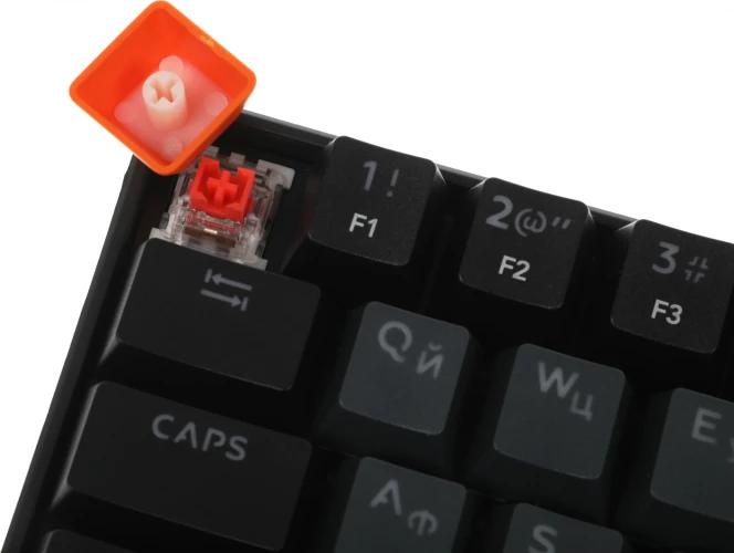 Клавиатура Defender GK-002 механическая черный USB for gamer LED (45002) кабель 1.5м