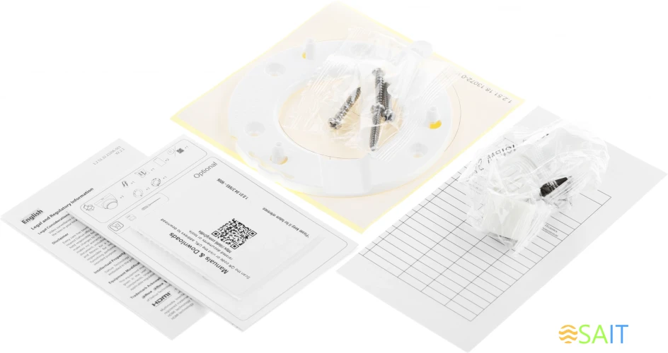 Камера видеонаблюдения IP Dahua DH-IPC-HDW2230T-AS-0280B-S2(QH3) 2.8-2.8мм цв. корп.:белый (DH-IPC-HDW2230TP-AS-0280B-S2)