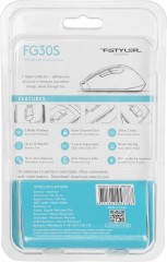Мышь A4Tech Fstyler FG30S белый/серый оптическая 2000dpi silent беспров. USB 6but (FG30S WHITE)