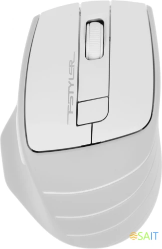 Мышь A4Tech Fstyler FG30S белый/серый оптическая 2000dpi silent беспров. USB 6but (FG30S WHITE)