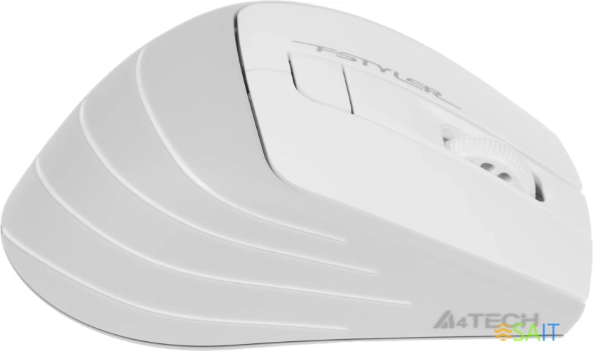 Мышь A4Tech Fstyler FG30S белый/серый оптическая 2000dpi silent беспров. USB 6but (FG30S WHITE)