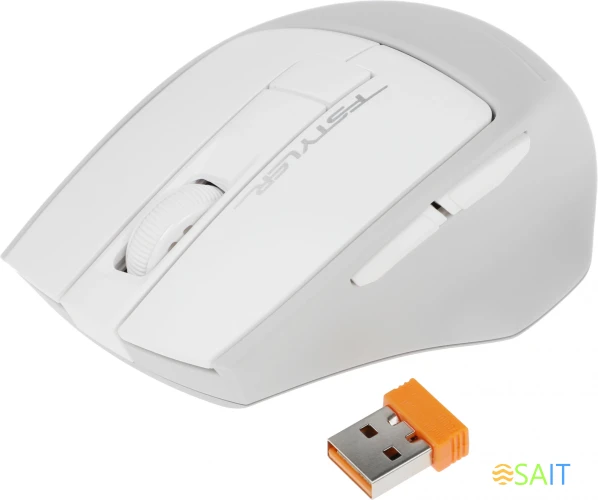 Мышь A4Tech Fstyler FG30S белый/серый оптическая 2000dpi silent беспров. USB 6but (FG30S WHITE)