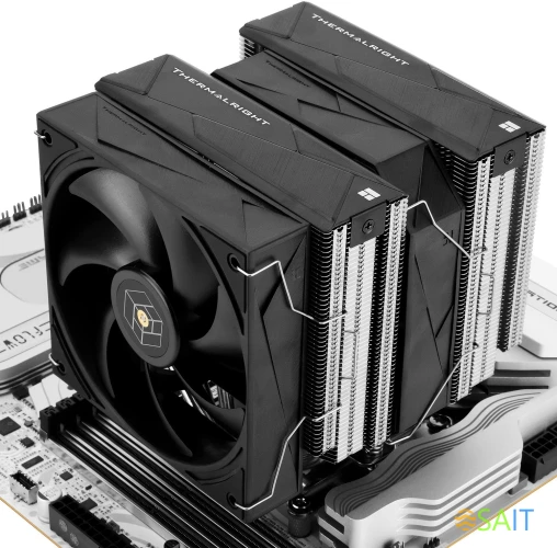 Устройство охлаждения(кулер) Thermalright Royal Pretor 130 Soc-AM5/AM4/1200/1700/1851 серебристый/черный 4-pin 29.4dB Al+Cu Ret (RP130)