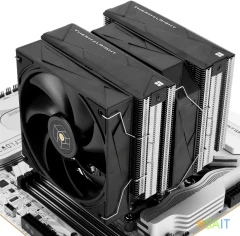 Устройство охлаждения(кулер) Thermalright Royal Pretor 130 Soc-AM5/AM4/1200/1700/1851 серебристый/черный 4-pin 29.4dB Al+Cu Ret (RP130)