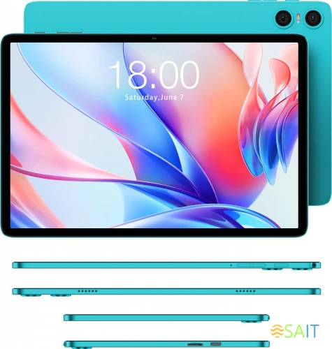 Планшет Teclast P30 T606 (1.8) 8C RAM4Gb ROM128Gb 10.1" IPS 1280x800 Android 14 голубой 5Mpix 2Mpix BT WiFi microSD 1Tb 6000mAh 10hr