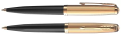 Ручка шариков. Parker 51 Deluxe (2123513) Black GT M черн. черн. подар.кор.