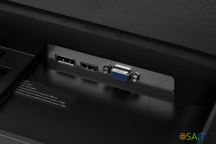 Монитор Acer 27" Vero V277Ebipv черный IPS LED 4ms 16:9 HDMI 250cd 178гр/178гр 1920x1080 100Hz VGA DP FHD 5.6кг