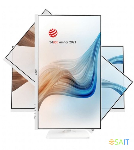 Монитор MSI 27" Modern MD272XPW белый IPS LED 1ms 16:9 HDMI M/M матовая HAS Piv 300cd 178гр/178гр 1920x1080 100Hz DP FHD USB 5.85кг