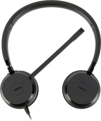Наушники с микрофоном Jabra Evolve 20 MS Stereo черный 1.2м накладные USB оголовье (4999-823-109)