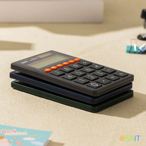 Калькулятор карманный Deli EM130GREEN зеленый 12-разр.