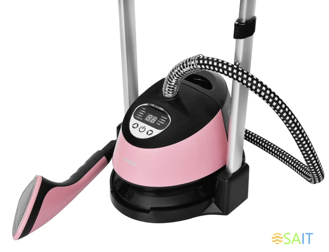 Отпариватель напольный Hyundai H-US02543 1800Вт розовый/черный