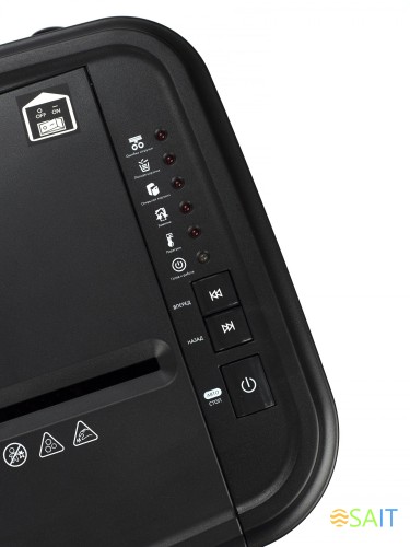 Шредер Heleos АП20-4 черный с автоподачей (секр.P-4) фрагменты 131лист. 20лтр. скрепки скобы пл.карты