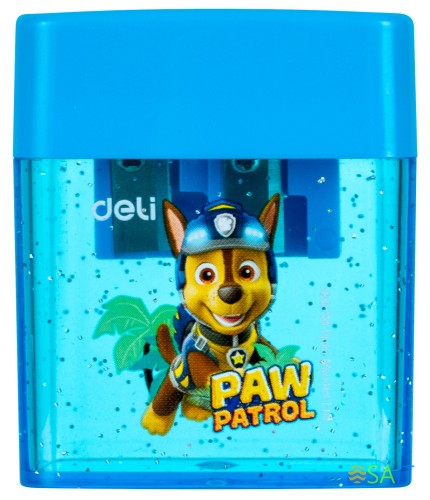 Точилка для карандашей ручная Deli EH551 Paw Patrol 2 отверстия пластик ассорти дисплей