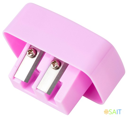 Точилка для карандашей ручная Deli EH551 Paw Patrol 2 отверстия пластик ассорти дисплей