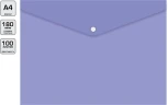Конверт на кнопке Бюрократ Pastel -PKPAST/VIO A4 пластик 0.18мм фиолетовый