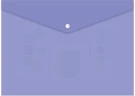 Конверт на кнопке Бюрократ Pastel -PKPAST/VIO A4 пластик 0.18мм фиолетовый