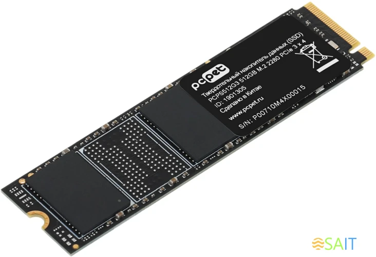 Накопитель SSD PC Pet PCIe 3.0 x4 512GB PCPS512G3 M.2 2280 OEM