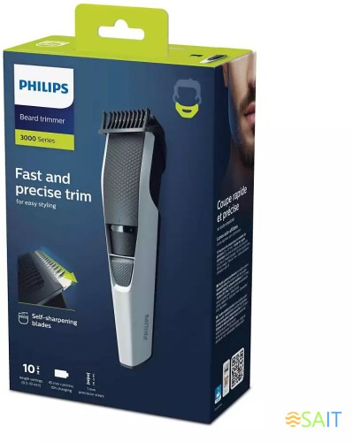 Триммер Philips BT3206/14 черный (насадок в компл:1шт)