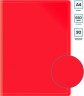 Папка с 30 прозр.вклад. Бюрократ -BPV30RED A4 пластик 0.65мм торц.карм с бум. встав красный