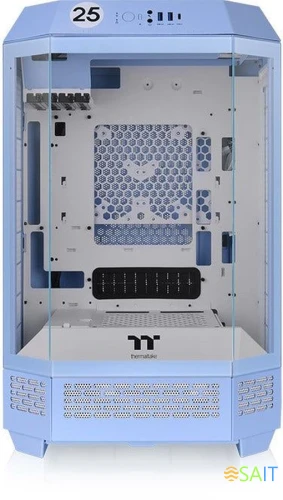 Корпус Thermaltake The Tower 300 Hydrangea голубой без БП mATX 8x120mm 6x140mm 2xUSB3.0 audio bott PSU