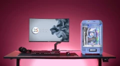 Корпус Thermaltake The Tower 300 Hydrangea голубой без БП mATX 8x120mm 6x140mm 2xUSB3.0 audio bott PSU