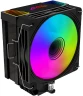 Устройство охлаждения(кулер) GMNG GG-CPC220-ARGB2 ARGB Soc-AM5/AM4/1151/1200/2066/1700 черный 4-pin 14-26dB Al+Cu LCD 220W 550gr Ret (GG-CPC220-ARGB2-BK)