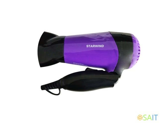 Фен Starwind SHP6102 1600Вт черный/фиолетовый