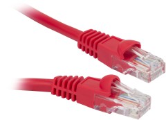 Патч-корд Buro UTP 4 пары cat.5E CCA molded 5м красный RJ-45 (m)-RJ-45 (m)