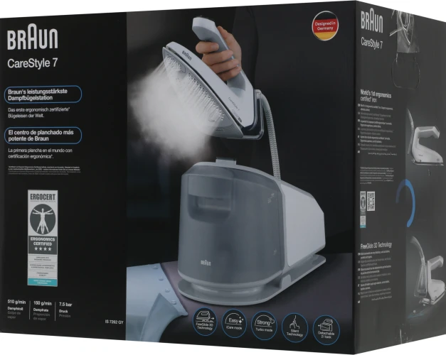 Парогенератор Braun CareStyle 7 IS7262GY 2700Вт серый
