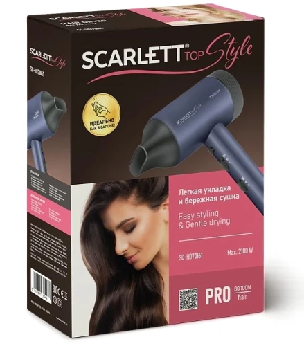 Фен Scarlett SC-HD70I61 2100Вт синий