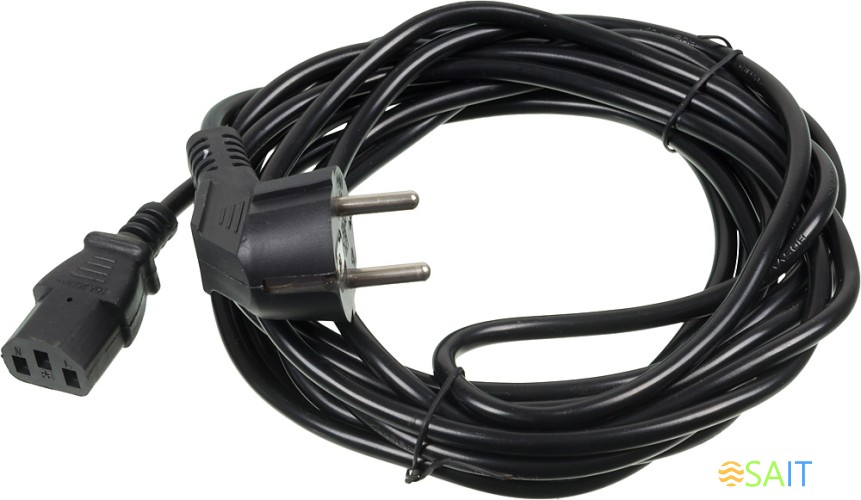 Кабель Buro AN23-1000-5 IEC C13 Евровилка 5м черный