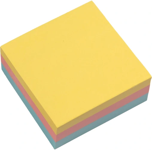 Блок самоклеящийся бумажный Silwerhof Eco 76x76мм 300лист. пастель 3цв.в упак.