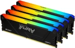 Память DDR4 4x32GB 3200MHz Kingston KF432C16BB2AK4/128 Fury Beast Black RGB RTL Gaming PC4-25600 CL16 DIMM 288-pin 1.35В dual rank с радиатором Ret