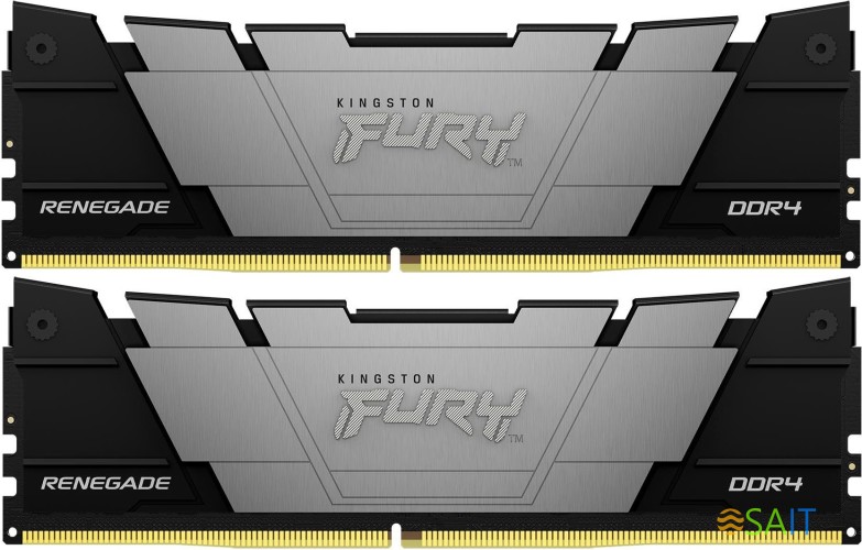 Память DDR4 2x32GB 3600MHz Kingston KF436C18RB2K2/64 Fury Renegade Black RTL Gaming PC4-28800 CL18 DIMM 288-pin 1.35В dual rank с радиатором Ret
