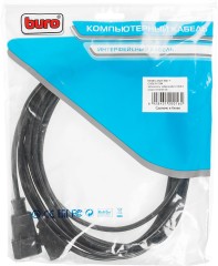 Кабель-удлинитель Buro AN23-1008-5 IEC C13 IEC C14 5м черный