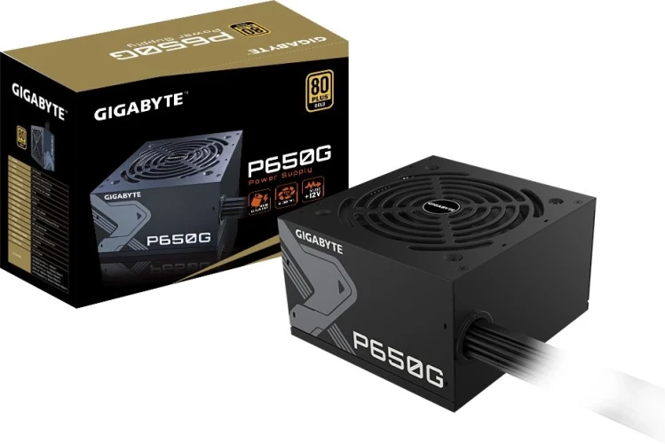 Блок питания Gigabyte ATX 650W GP-P650G 80+ gold (20+4pin) APFC 120mm fan 6xSATA RTL