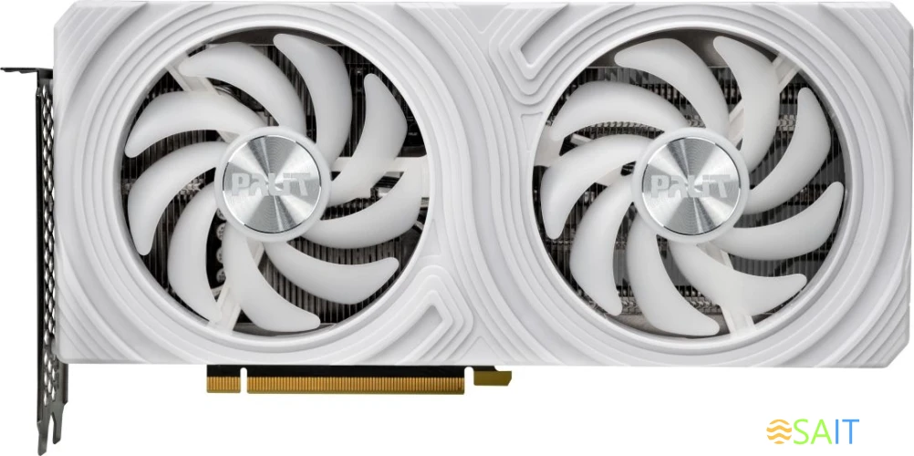 Видеокарта Palit PCI-E 4.0 RTX4070 DUAL WHITE OC NVIDIA GeForce RTX 4070 12Gb 192bit GDDR6 1920/20000 HDMIx1 DPx3 HDCP Ret