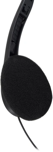 Наушники с микрофоном Оклик HS-M143VB черный 1.8м накладные оголовье (614036)